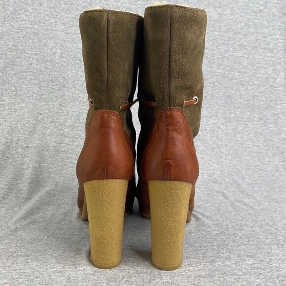 Rockport Booties Womens 8.5 Courtlyn Duck Upper Leather Adiprene Lined Roll Down - Picture 7 of 16